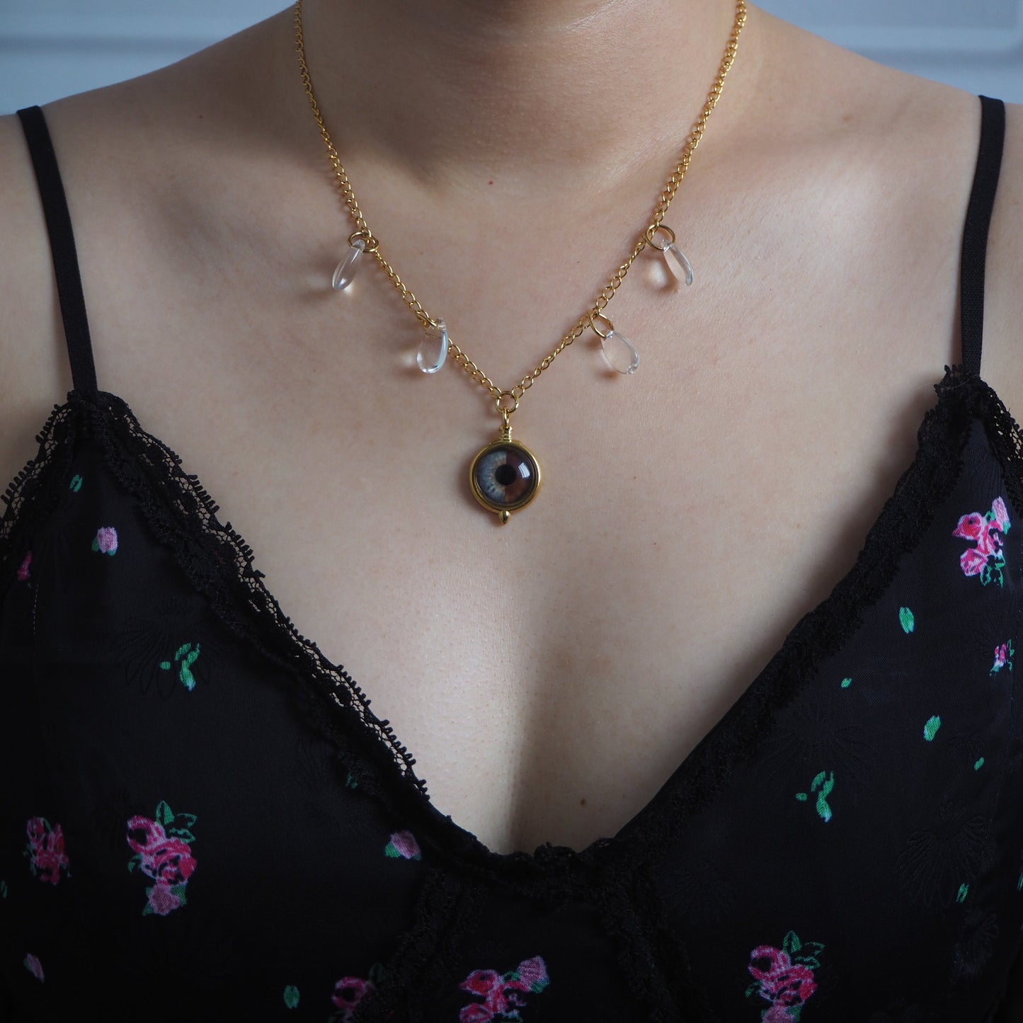 Custom Two Eyes, One Love Necklace