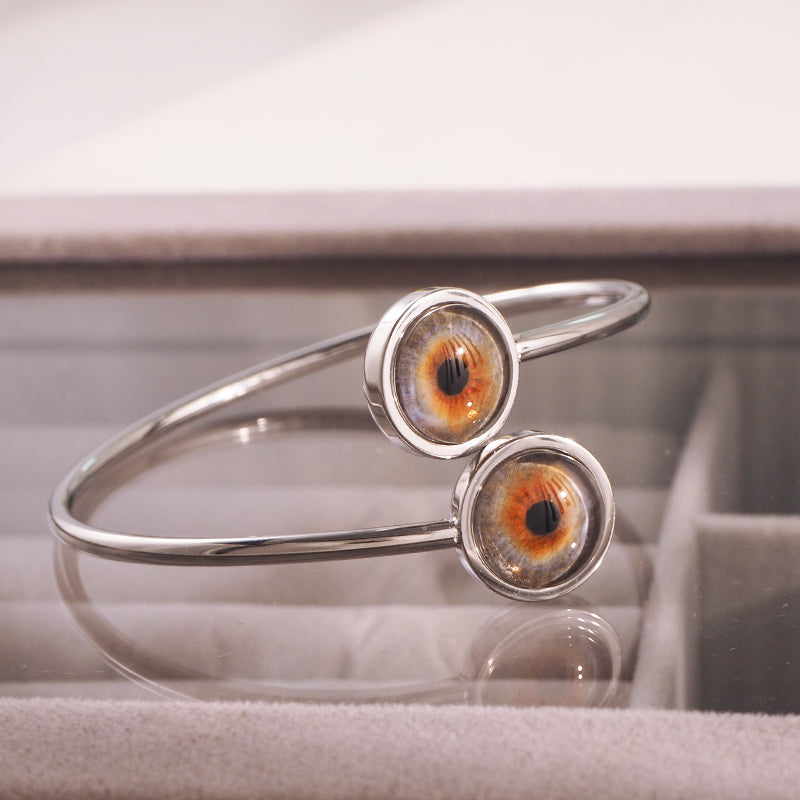 Custom Two Eyes, One Love Bangle