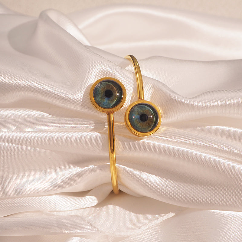 Custom Two Eyes, One Love Bangle