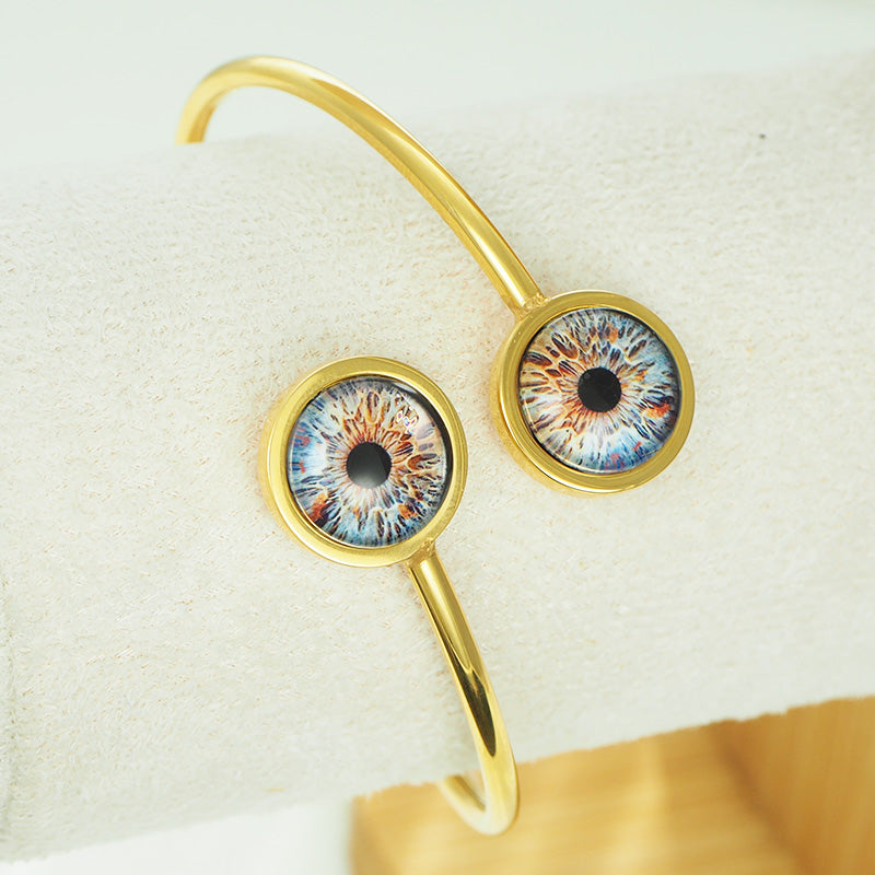 Custom Two Eyes, One Love Bangle