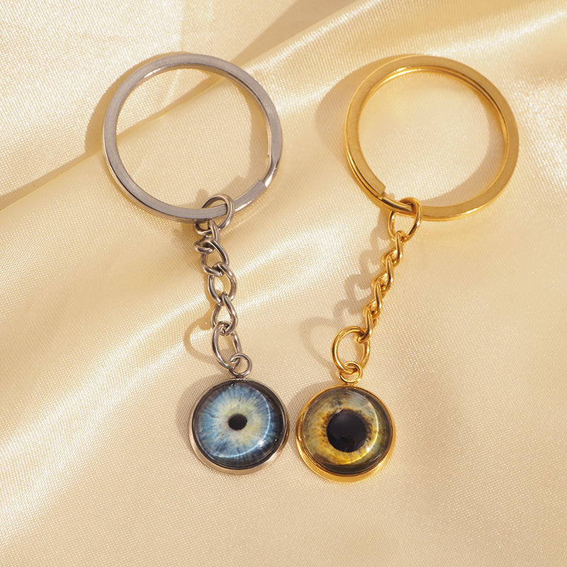 Custom Two Eyes, One Love Keychain