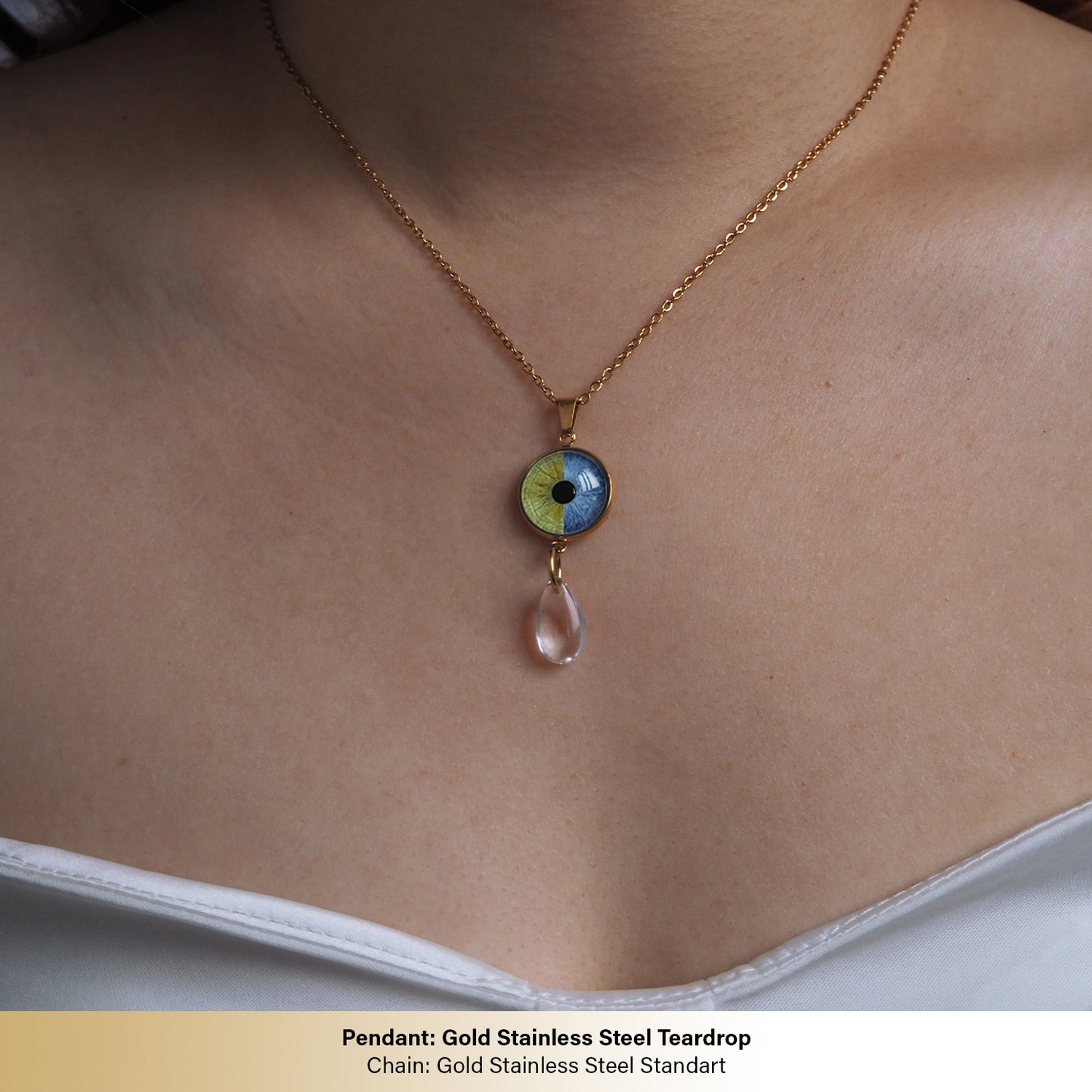 Custom Two Eyes, One Love Necklace