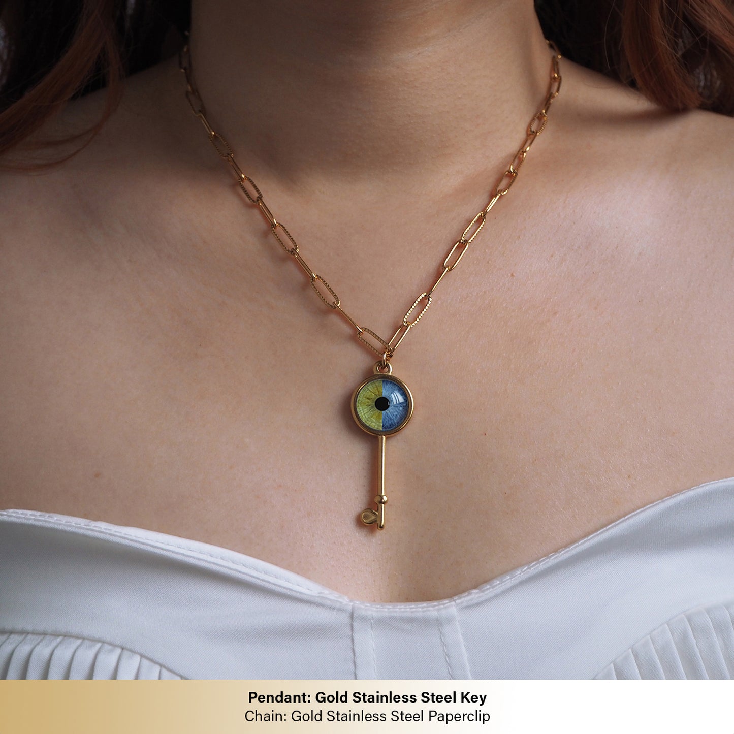 Custom Two Eyes, One Love Necklace