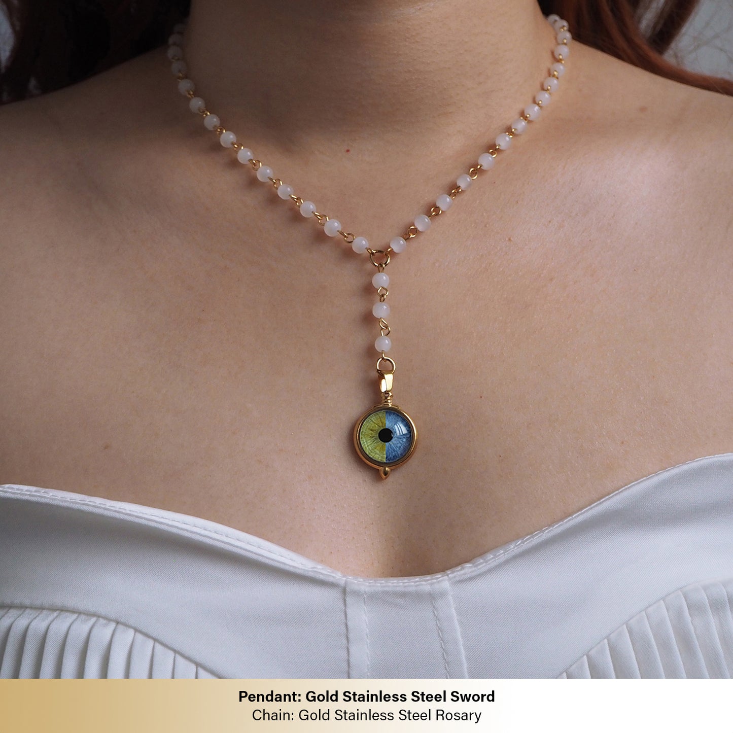 Custom Two Eyes, One Love Necklace