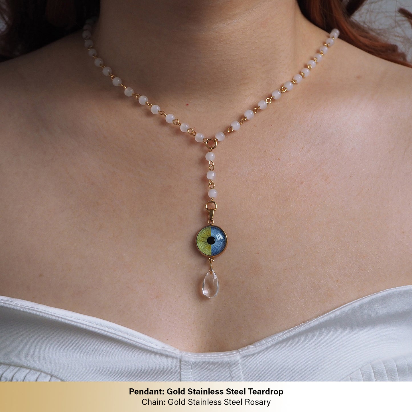 Custom Two Eyes, One Love Necklace