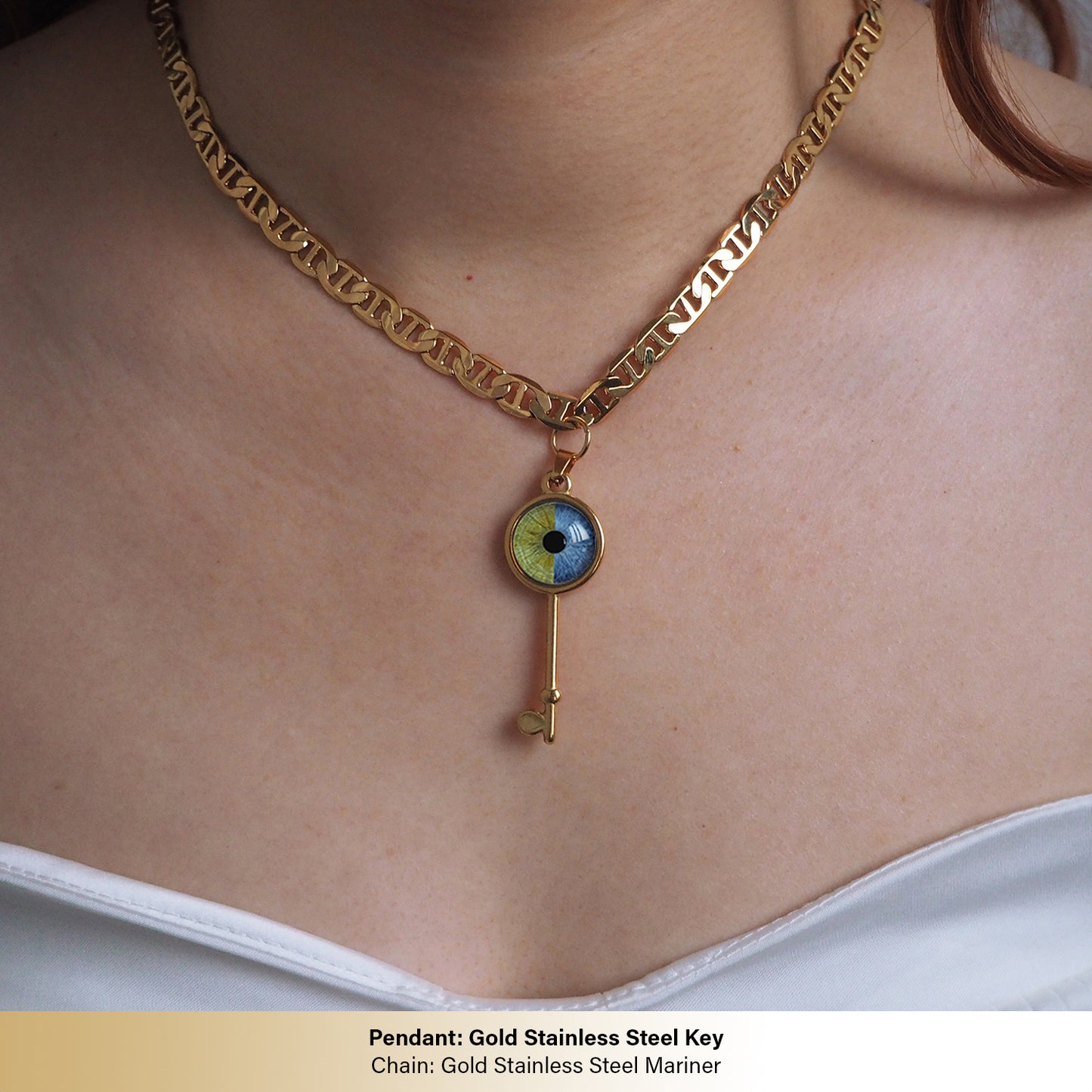 Custom Two Eyes, One Love Necklace
