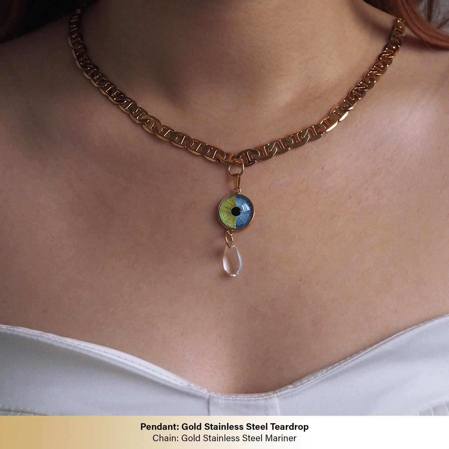 Custom Two Eyes, One Love Necklace