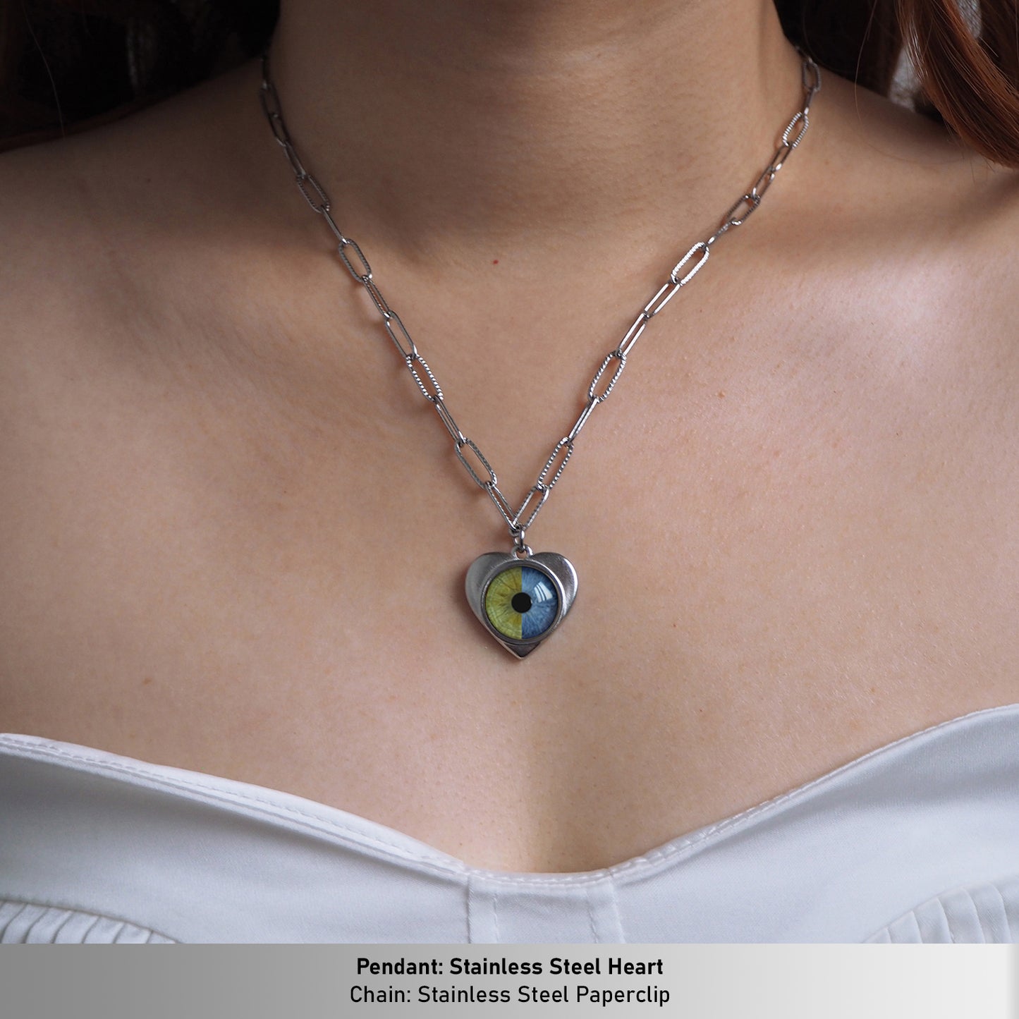 Custom Two Eyes, One Love Necklace