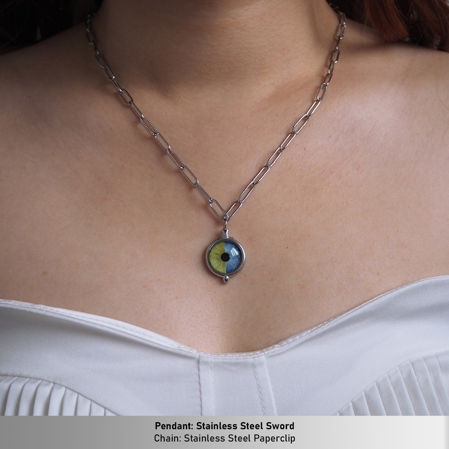 Custom Two Eyes, One Love Necklace
