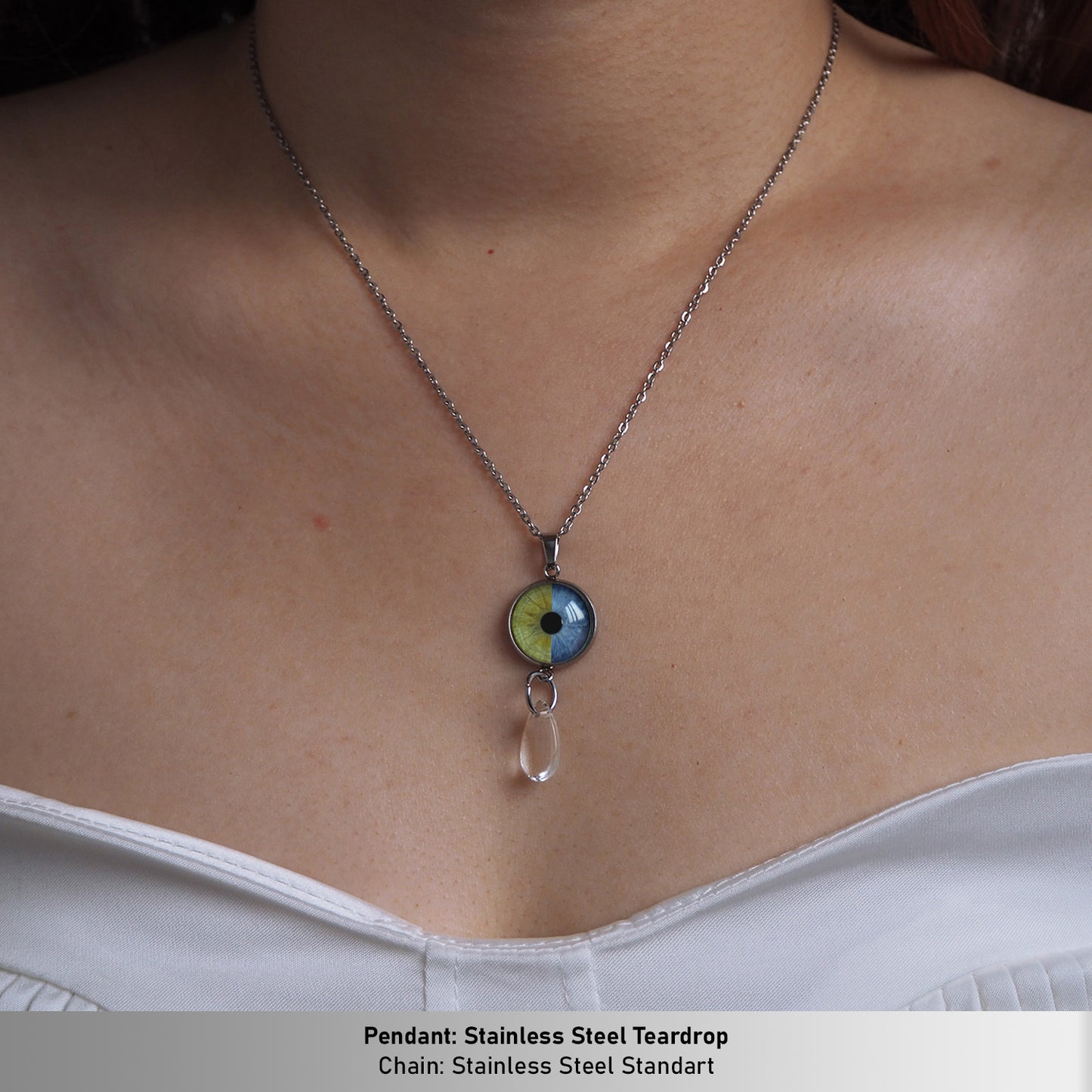 Custom Two Eyes, One Love Necklace