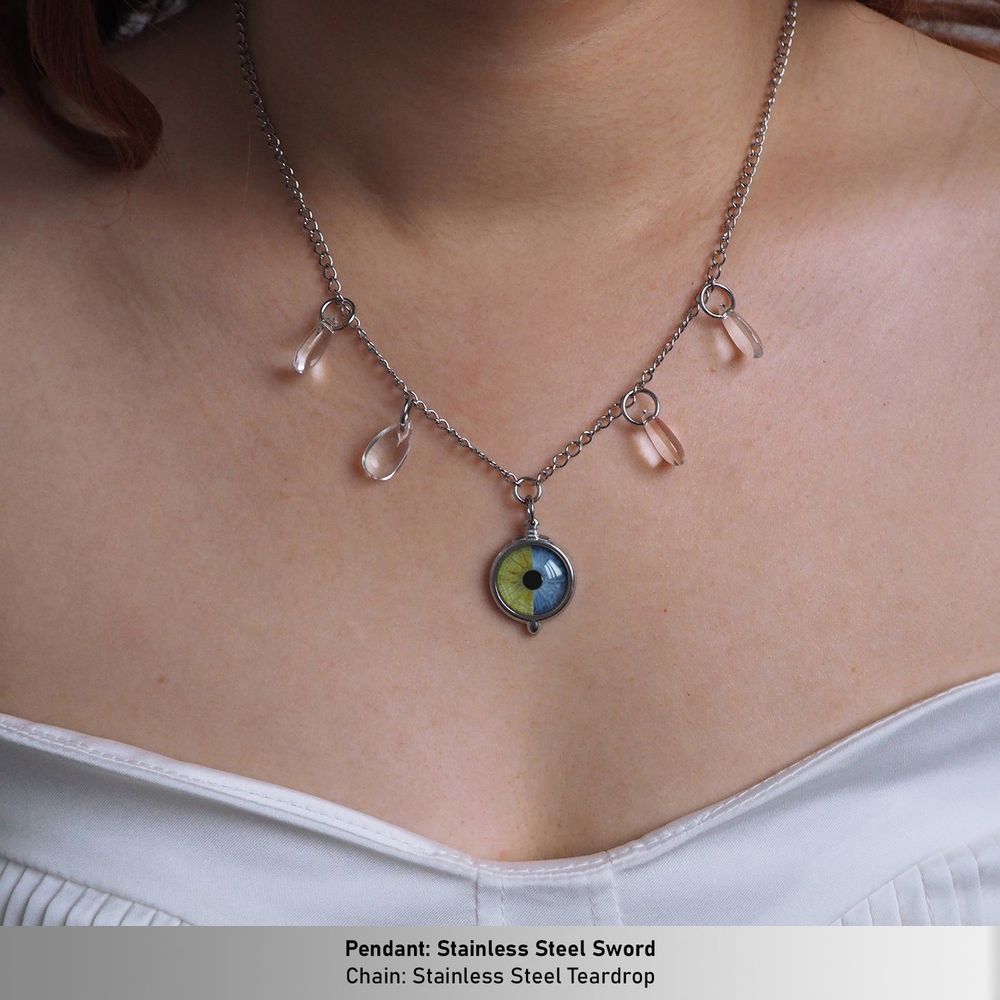 Custom Two Eyes, One Love Necklace