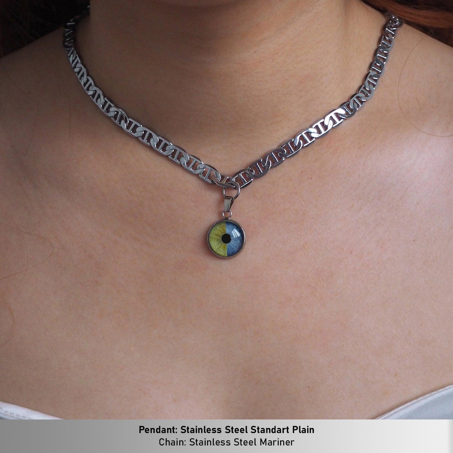 Custom Two Eyes, One Love Necklace