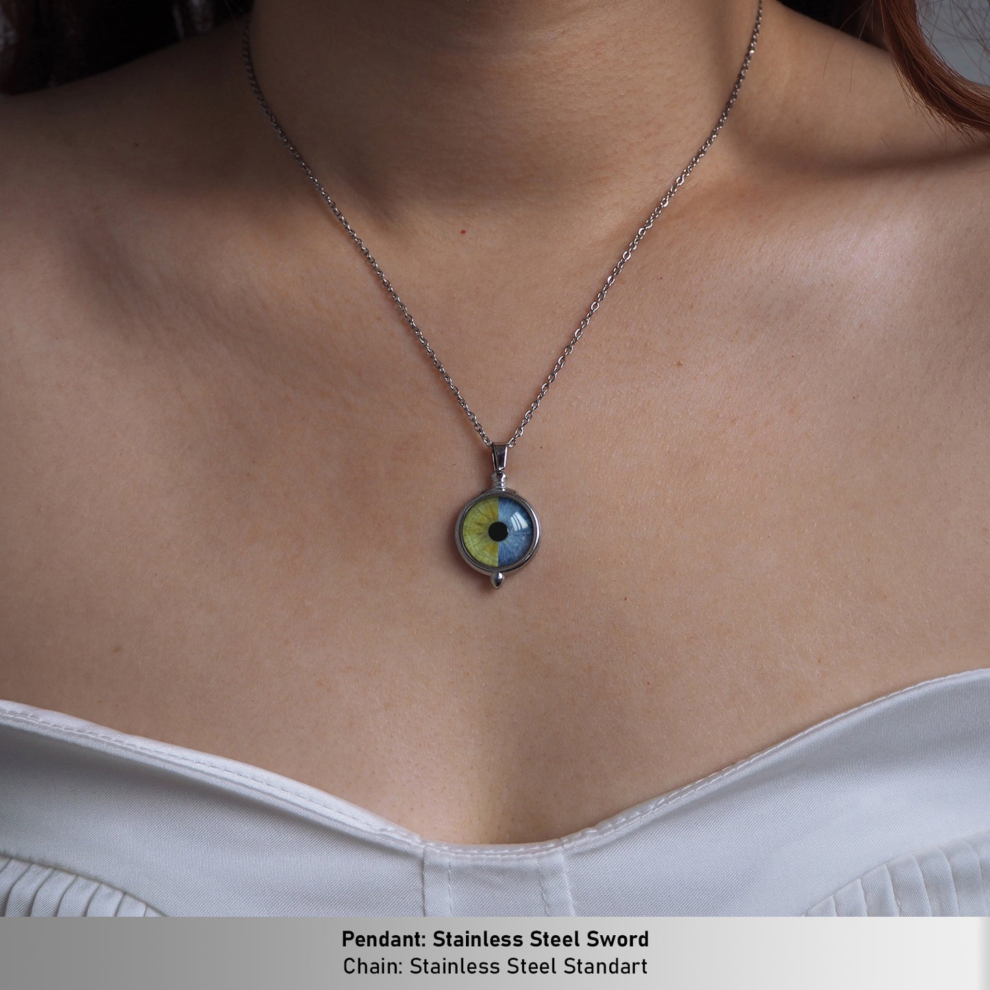 Custom Two Eyes, One Love Necklace