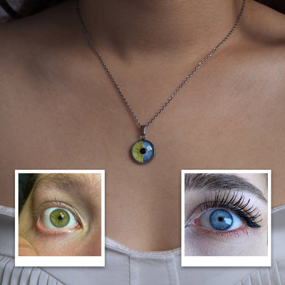 Custom Two Eyes, One Love Necklace