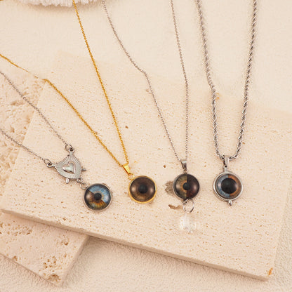 Custom Two Eyes, One Love Necklace