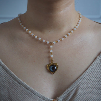 Custom Two Eyes, One Love Necklace
