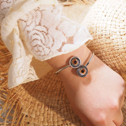 Custom Two Eyes, One Love Bangle