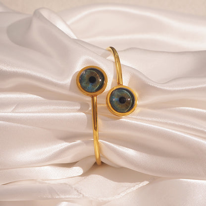 Custom Two Eyes, One Love Bangle