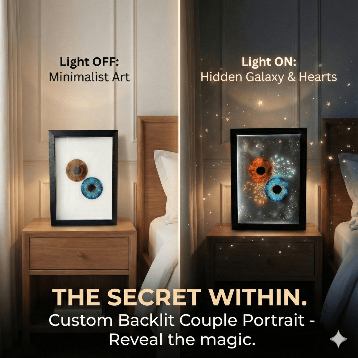 Custom Couple Eye Portrait