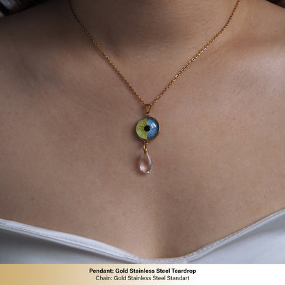 Custom Two Eyes, One Love Necklace