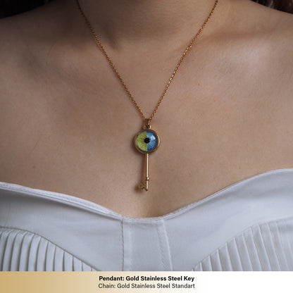 Custom Two Eyes, One Love Necklace