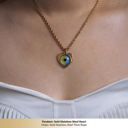 Custom Two Eyes, One Love Necklace