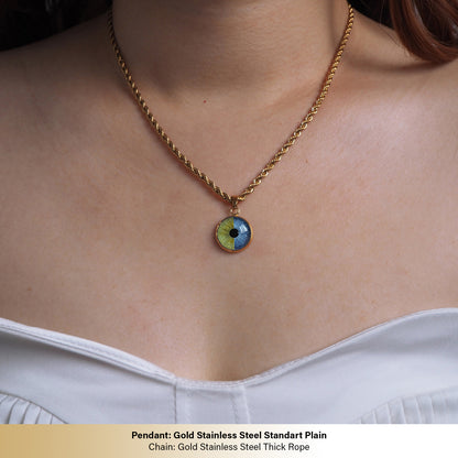 Custom Two Eyes, One Love Necklace
