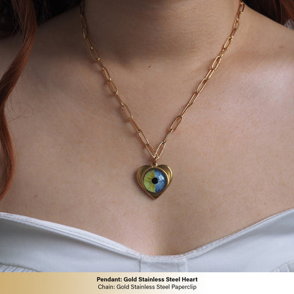 Custom Two Eyes, One Love Necklace