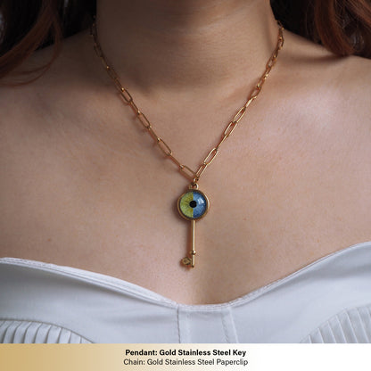Custom Two Eyes, One Love Necklace