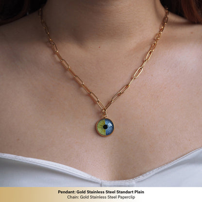 Custom Two Eyes, One Love Necklace