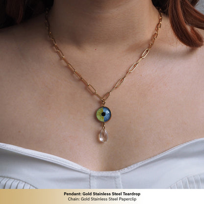 Custom Two Eyes, One Love Necklace