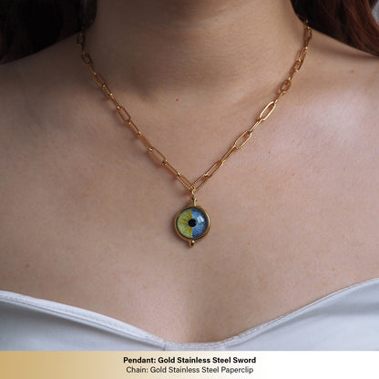 Custom Two Eyes, One Love Necklace