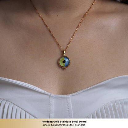Custom Two Eyes, One Love Necklace