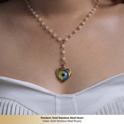 Custom Two Eyes, One Love Necklace