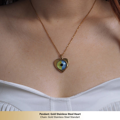 Custom Two Eyes, One Love Necklace