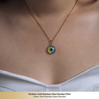 Custom Two Eyes, One Love Necklace