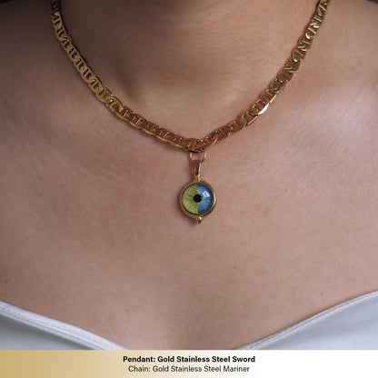 Custom Two Eyes, One Love Necklace