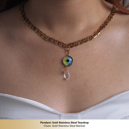 Custom Two Eyes, One Love Necklace