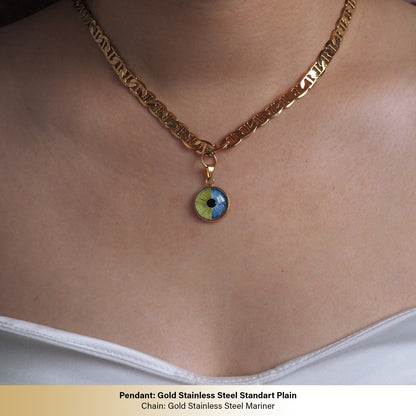 Custom Two Eyes, One Love Necklace