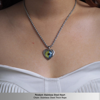Custom Two Eyes, One Love Necklace