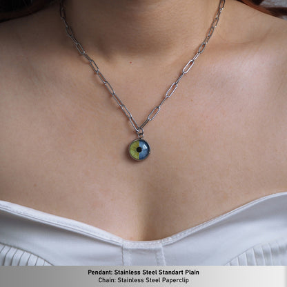Custom Two Eyes, One Love Necklace