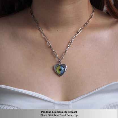 Custom Two Eyes, One Love Necklace