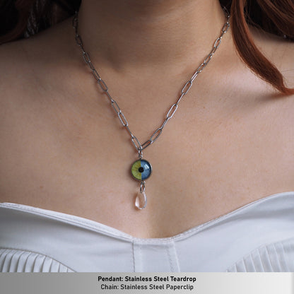 Custom Two Eyes, One Love Necklace