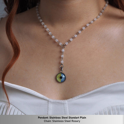 Custom Two Eyes, One Love Necklace