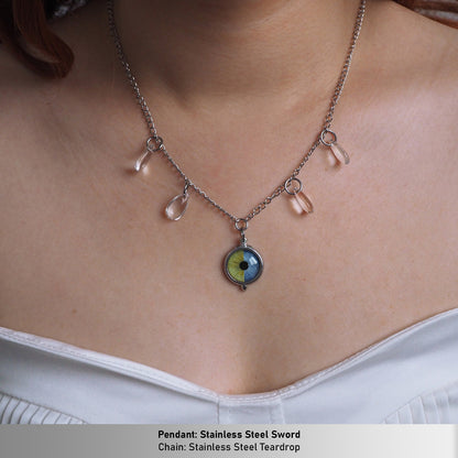 Custom Two Eyes, One Love Necklace