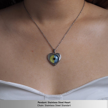 Custom Two Eyes, One Love Necklace