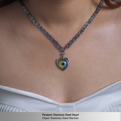 Custom Two Eyes, One Love Necklace