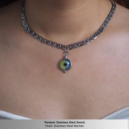 Custom Two Eyes, One Love Necklace