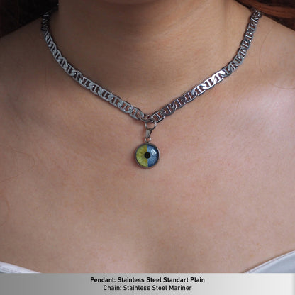 Custom Two Eyes, One Love Necklace
