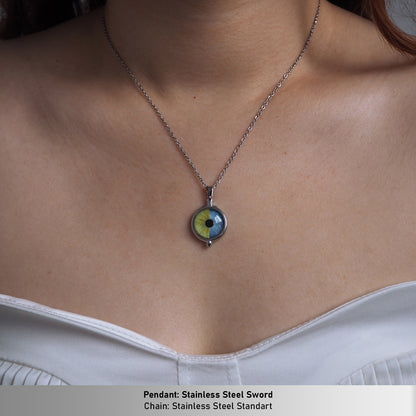 Custom Two Eyes, One Love Necklace